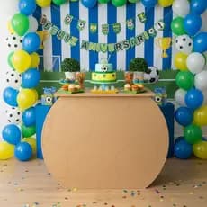Mesa Formato Bola G Festa Decoração Jogo futebol