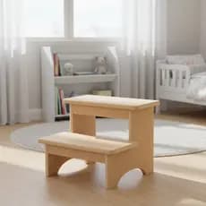 Banquinho Escadinha Pet Infantil para Higiene Banheiro Casa Cama MDF