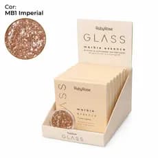 BOX /12 Bronzer e Iluminador Facial Marmorizado Marble Essence Glass by Ruby Rose HB-F1605-1