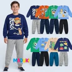Lote 10 Peças Moletom Masculino Infantil Inverno Conjunto 1 a 8 Flanelado