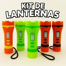 Kit Lanterna LED Pequena Colorida com Cordão | Brinde de Festa, Chaveiro e Lembrancinha Crianças