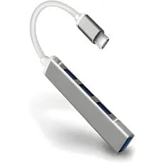HUB Adaptador TIPO-C COM 4 PORTAS USB HUB-7560-C Pen Drive