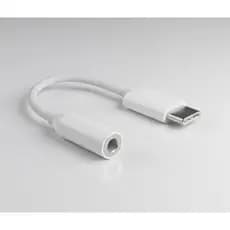 Cabo Adaptador Tipo C Usb-c Para Fone Ouvido P2 P3 3.5mm Branco