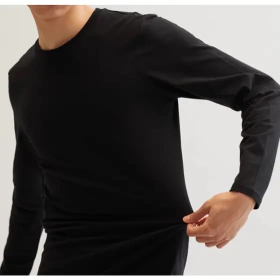 Camiseta Térmica de Pelúcia Masculino Manga Longa Flanela Quente Inverno，tamanho único