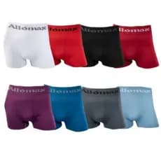 Kit 3-6-9-12 Cueca Cuecas Box Microfibra Altomax Lisa e Estampada Cores Sortidas