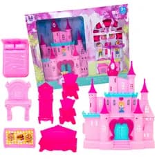 Brinquedo Princesa Castelo Conto de Fadas Acessórios 8 Peças Menina