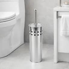 Escova Sanitária Banheiro Com Suporte Inox Limpeza