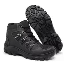 Bota Motociclista Coturno Masculino Motoqueiro Conforto Premium Protetor de Marcha