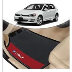 Tapete Borracha Automotivo Vw Golf Lado Vermelho 4 Pçs Favorito
