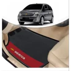 Tapete Borracha Automotivo Gm Meriva Lado Vermelho 4 Pçs