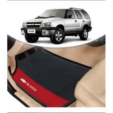 Tapete Borracha Automotivo Gm Blazer Lado Vermelho 4 Pçs