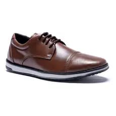 Sapato Social Masculino Sintético Solado Borracha Conforto