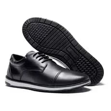 Sapato Social Masculino Sintético Solado Borracha Conforto