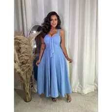 vestido feminino Midi estiloso elegante casual e social