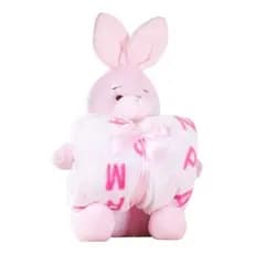 Manta Soft  P/bebê Com Bicho De Pelúcia 4 Tipos E Cores