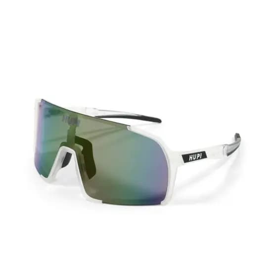 Óculos De Sol Hupi Andez Cristal/Branco Lente Roxo Espelhado