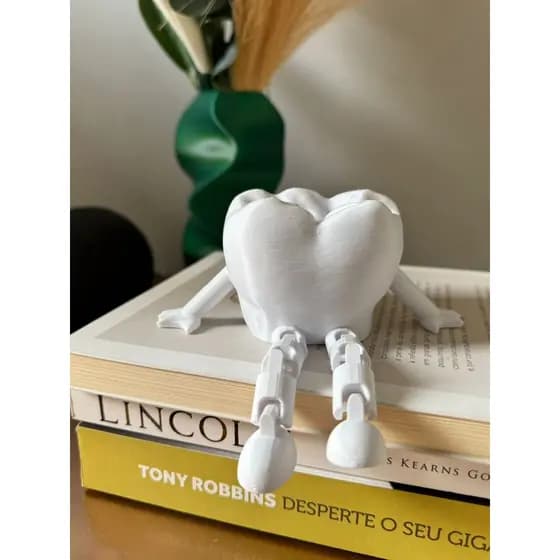 Dente Molar com Pernas Articuladas Decorativos Grande