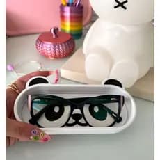Porta treco / Porta óculos de mesa panda / pandinha / organizador de mesa