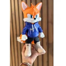 Tails Streetwear Urbano 27cm | Decoração Geek Moderna | Figura Colecionável 3D
