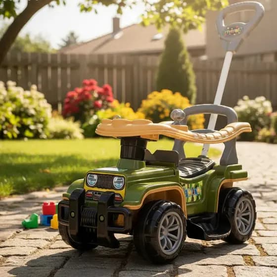 Carrinho de Passeio Infantil Jip Jip Maral 2 em 1 com Empurrador Guidão Direcional