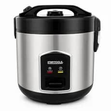 Panela Eletrica Arroz 1 Litro 5 Xicaras 400w Cozimento Facil Compacta 127V Preta Antiaderente