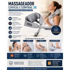 Massageador De Pescoço Inteligentes De Compressão  Sem Fio Alívio da dor PRODUTO REEMBALADO