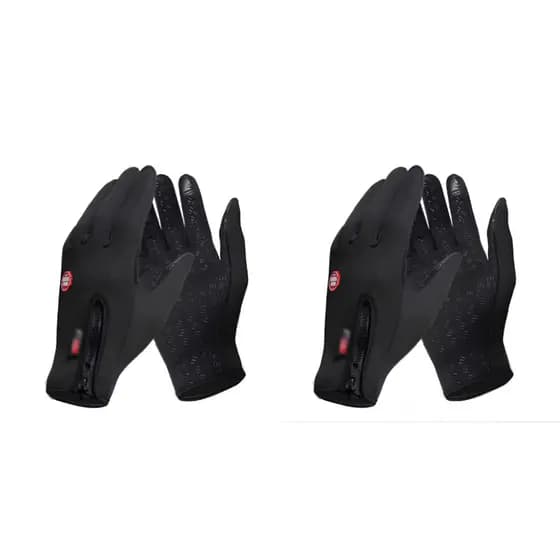 KIT 02UN Luvas Térmicas Unissex Touch Screen Sensível ao Toque Para Ciclismo e Esportes em Geral