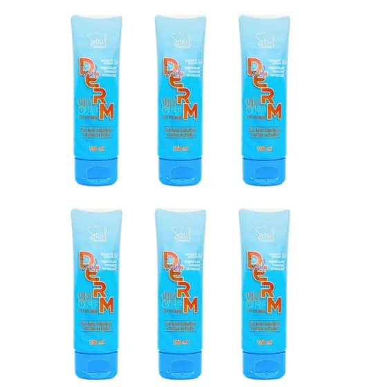 Kit com 6 Sabonete Micelar Soul Derm 100ml Pré e Pós Make Limpeza Facial