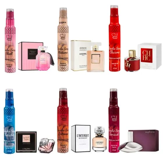 Perfume de Calcinha Banho Soul Cosméticos 40ml Feminino Sedução