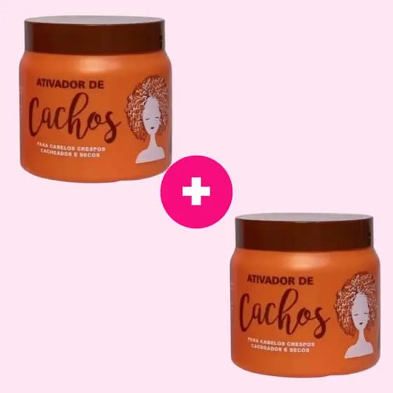 Kit com 2 Ativador de Cachos 500g - NAXOS