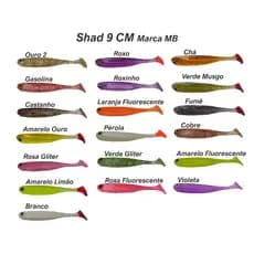 Shad 9cm com 10 unidades