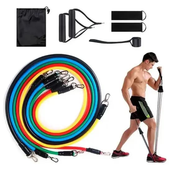 Kit 11 Elásticos Puxar Corda Para Casa Ginásio Equipamentos Fitness Exercício Resistência Acessórios De Treinamento