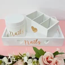 Organizador Nails- com coração e sem coração