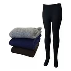 Meia Calça Lã Feminina – Com Pé | Ideal p/ Dias Frios e Look de Inverno