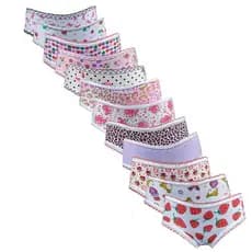 Kit 6 unidades Calcinha Infantil menina bebê baby com forro confortavéis 100% algodão  estampadas