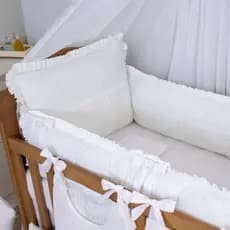 Kit Berço Unissex Liso | 08 Peças  | Padrão Americano