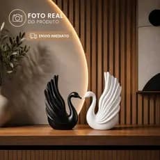Casal de Cisnes Minimalista, Moderno e Sofisticado Perfeito para seu Lar