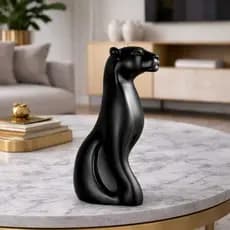 Escultura Panteras Decorativa - Estátua Moderna para Sala, quarto, Escritório e Decoração