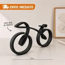 Escultura Decorativa Bicicleta Moderna 20cm - Design para sua Casa, Quartos Ambientes Sofisticados
