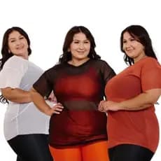 kit 5 blusa ou 1 plus size tule feminina academia treino