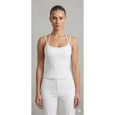Corset Feminino, Suplex Cropped e Regata Alcinha Toque Poliamida – Moda Bloguerinha Tendência Verão