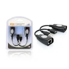 Cabo Adaptador Extensor Rj45 Usb 50 Metros - 01 Usb Rede Para Usb Par