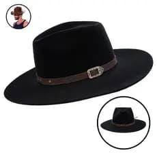 Chapéu Gustavo Lima Sertanejo Aba 9cm Unissex Barretos