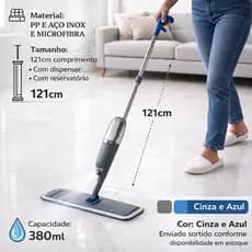 ✨ Mop Spray Mágico | Rodo Mop com Reservatório e Pulverizador | Limpeza Rápida para Casa | Fácil de Usar 🧼