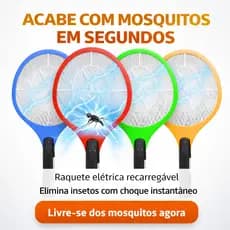 Raquete Elétrica Mata Mosquito Recarregável Bivolt Mata Dengue Insetos Portátil Cores Sortidas
