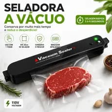 Seladora a Vácuo Alimentos 110v Hermética Compacta Portátil Máquina Seladora Doméstica
