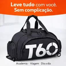 Bolsa Esportiva Masculina Academia Viagem Impermeável Multifuncional com Compartimento para Tênis