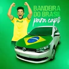 Bandeira Brasil Para Capô De Carro Caminhonete Grande Copa Do Mundo