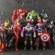 Bonecos Vingadores Avengers Articulados Hulk Thor Homem Aranha Thanos Deadpool Colecionável Luz