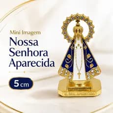 Enfeite Nossa Senhora Aparecida Para Painel De Carro Dupla Face Adesivo Santinha Metal